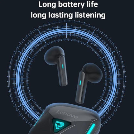 Lenovo Wireless Earbuds For Commuting Workouts And Gaming with Bluetooth 5.3 low-latency design and long battery life