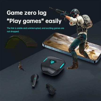 Lenovo Wireless Earbuds For Commuting Workouts And Gaming with low-latency Bluetooth 5.3, charging case and gamer-ready design