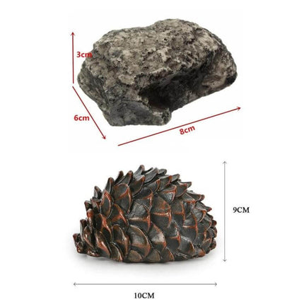 Simulated Pine Nut Stone Key Box for Hiding Essentials discreet resin pine-cone rock key hideout for garden 10cm x 9cm x 6cm