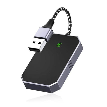 CarPlay Box Wired To Wireless Bluetooth Adapter For Android And iOS compact aluminum USB-to-Type-C dongle for wireless CarPlay and hands-free calling
