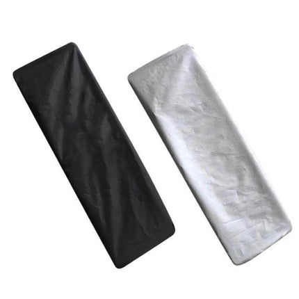 Waterproof Dustproof Oxford Cloth License Plate Protector black and silver privacy cover for parking and storage