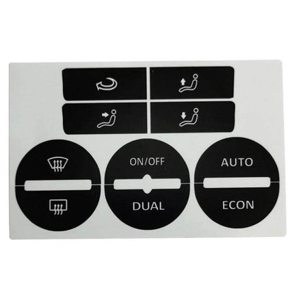 Repair Patch for Volkswagen Golf MK5 Passat AC Controls PVC button overlay kit for worn AC control buttons
