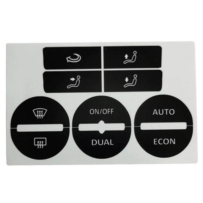 Repair Patch for Volkswagen Golf MK5 Passat AC Controls PVC button overlay kit for worn AC control buttons