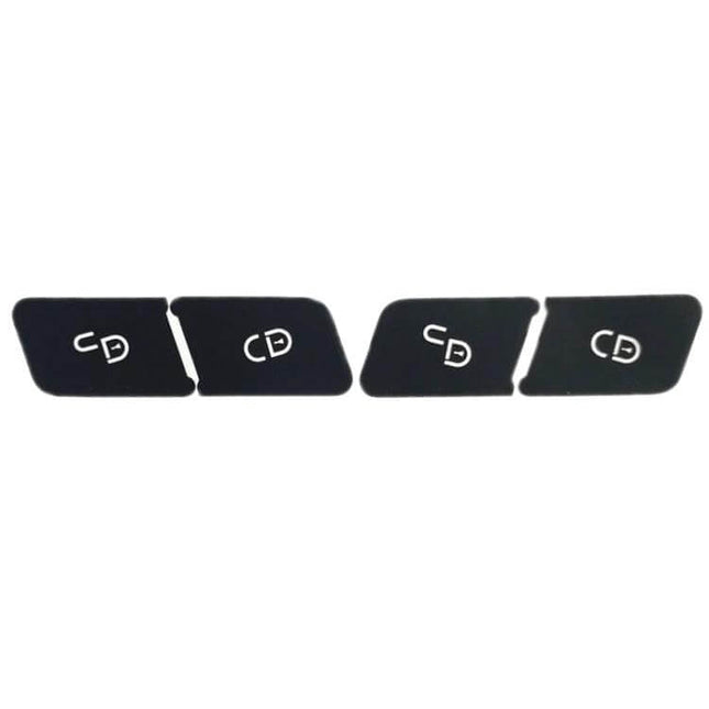 Inner Door Switch Repair Sticker for Mercedes Benz W204 C300 2007-2014 - black replacement decals for worn inner door AC control buttons