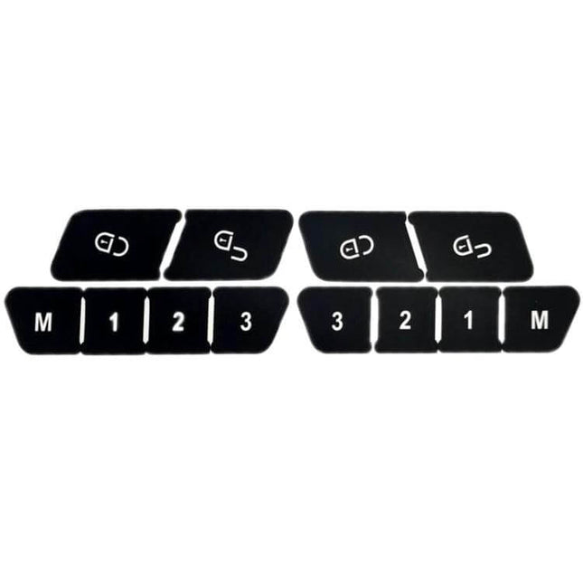 Inner Door Switch Repair Sticker for Mercedes Benz W204 C300 2007-2014 black button decal set for seat memory and lock controls