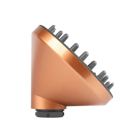 Airwrap Diffuser Attachment Replacement Part For Curly Hair - copper bowl-shaped diffuser with comb teeth for even curl drying and frizz reduction