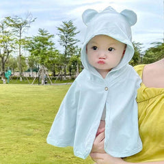 UPF50+ Toddler Sun Protection Cloak - Lightweight, Breathable Summer Jacket