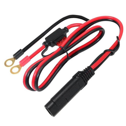 SAE To O-Type Ring Connector Quick Disconnect Battery Extension Cable with nickel-plated 205 female terminals and brass O-ring leads