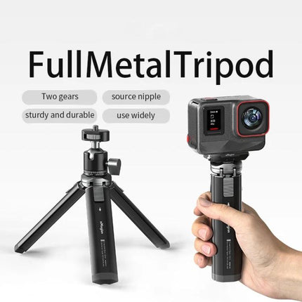 aMagisn Mini Metal Desktop Tripod for Cameras and SLR Accessories compact full-metal tabletop tripod for vlogging and desk photography