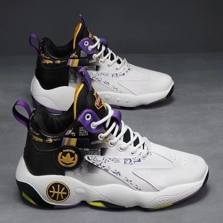 High-Performance Men’s Basketball Sneakers with Thick Non-Slip Soles and Breathable Design