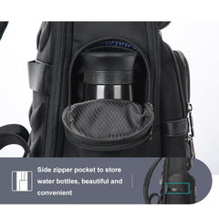 Mochila para computadora portátil de negocios de gran capacidad, resistente al agua, con puerto USB + tipo C, Bopai 61-121601