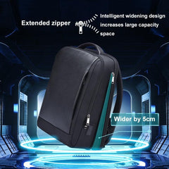 Premium Cowhide Laptop Backpack with USB & Type-C Charging Ports - Bopai AL-61-122631B