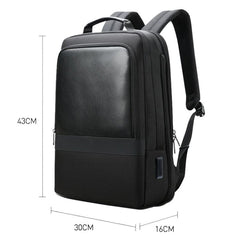 Mochila para computadora portátil de gran capacidad para viajes de negocios Bopai 61-26111 con puerto USB + tipo C