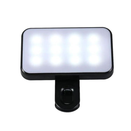 Clip-On Light for Everyday Video Calls and Selfies - compact clip-on LED light for phones, reduces shadows and improves selfie and video call lighting