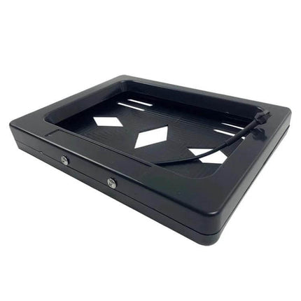 Concealed EU Standard Motorcycle License Plate Roller Shutter black iron hidden plate frame for secure parking and theft protection