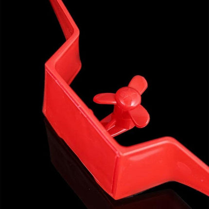 Adhesive Car Mini Rear Wing Decorative Sticker for Easy Application red PP mini rear wing sticker on black background