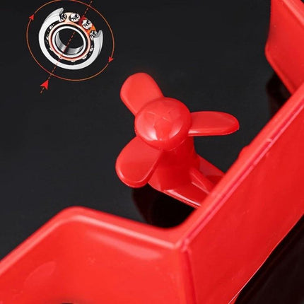 Adhesive Car Mini Rear Wing Decorative Sticker for Easy Application - red PP mini rear wing close-up on car surface