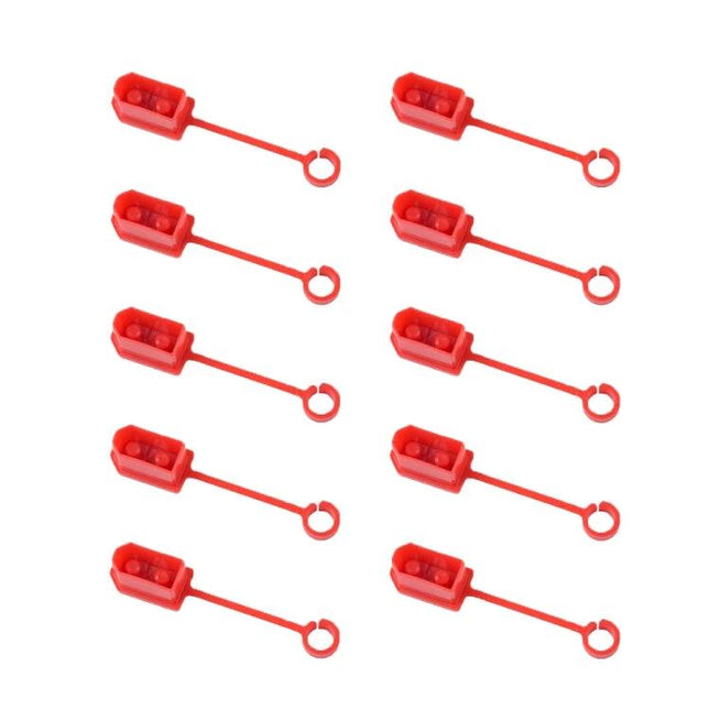 XT60 Lithium Battery Plug Protective Cover, 10-Pack Dustproof Design - red silicone XT60 plug dust caps for RC batteries