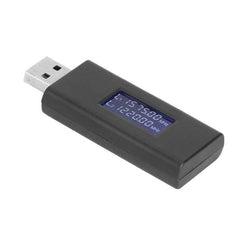 Universal USB GPS Signal Blocker for Privacy Protection in Vehicles - black USB device with small LCD screen for blocking GPS tracking in cars