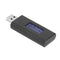 Universal USB GPS Signal Blocker for Privacy Protection in Vehicles - black USB device with small LCD screen for blocking GPS tracking in cars