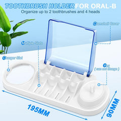 Soporte para cepillo de dientes Braun Oral B con orificio para cargador 3757