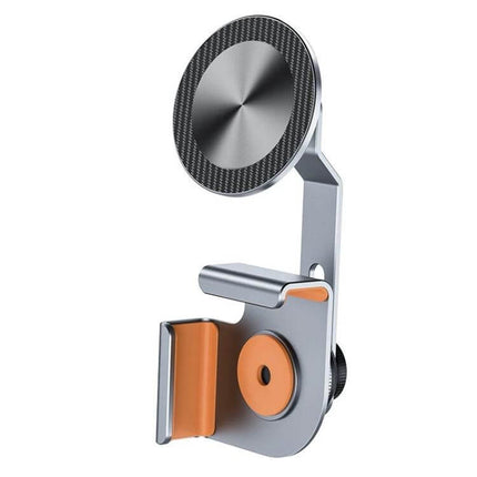 Car Screen Phone Holder Base Aluminum Alloy For Hands Free Use - aluminum alloy car mount with silicone padding, foldable base and non-destructive installation