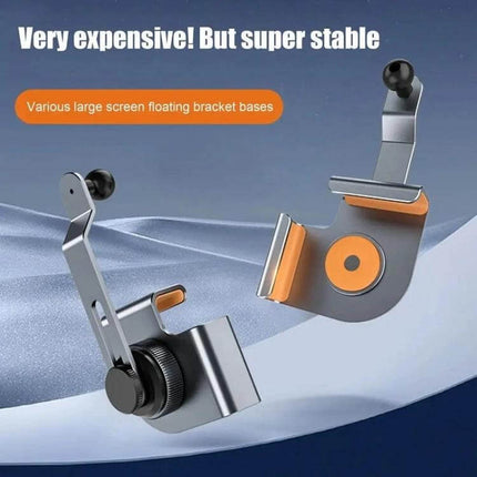 Car Screen Phone Holder Base Aluminum Alloy For Hands Free Use - aluminum alloy car screen phone holder with silicone padding, foldable stable mount under 140 chars