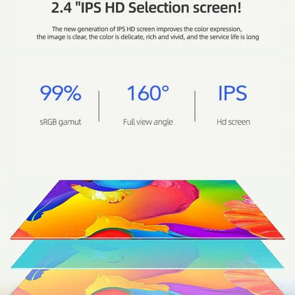 Essential Tool for Monitoring Car Battery in Daily Drives OBD2 scanner 2.4-inch IPS HD screen showing 99% sRGB 160° viewing angle