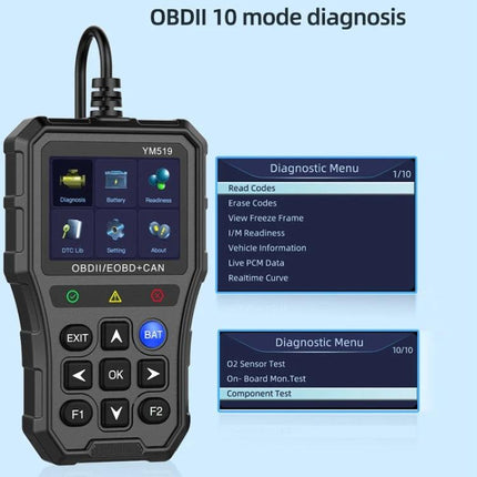 Practical Gadget for Everyday Car Maintenance Checks - handheld OBD2 scanner reading fault codes and battery health for routine car diagnostics