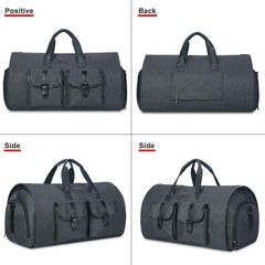 Premium 45L Travel Suit Carrier Bag with Shoe Storage and Adjustable Strap