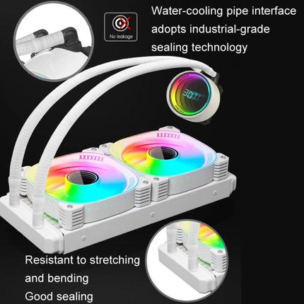 COOLMOON Integrated Water Cooling CPU Cooler with Temperature Display