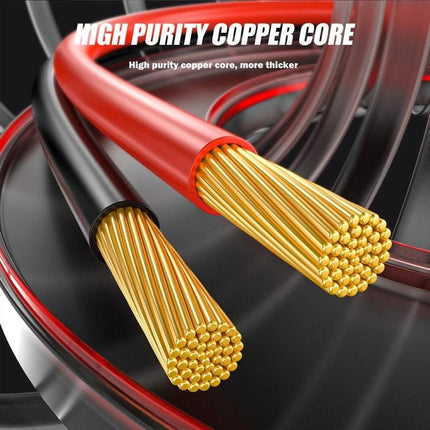 Foxsur Tool For Checking Car Batteries In Daily Maintenance image showing high-purity copper core battery cables for car battery tester
