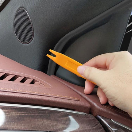 Handy Tool for Car Audio Disassembly in Daily Maintenance - orange ABS trim pry tool removing car door panel safely
