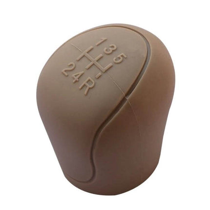 Silicone Gear Shift And Handbrake Cover Anti Slip Universal Fit brown silicone gear shift knob cover with textured grip