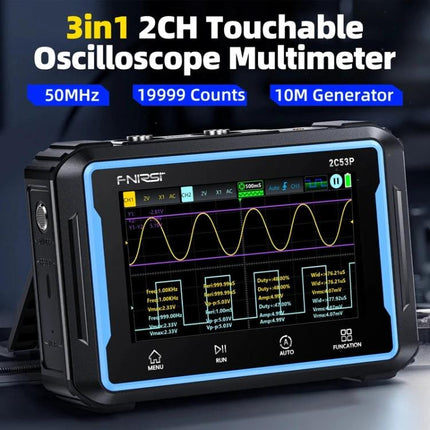 FNIRSI 2C53P Dual-Channel Oscilloscope for Signal Measurement handheld 3-in-1 oscilloscope multimeter with waveform display