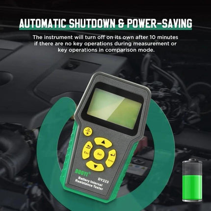 DUOYI Tool for Daily Vehicle Battery Maintenance Checks - handheld DY223 battery internal resistance and voltage tester with LCD