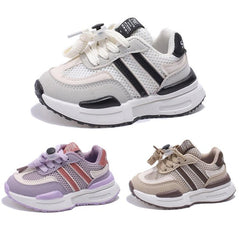 Kids' Breathable Sports Sneakers with Soft Non-Slip Bottoms for Active Play