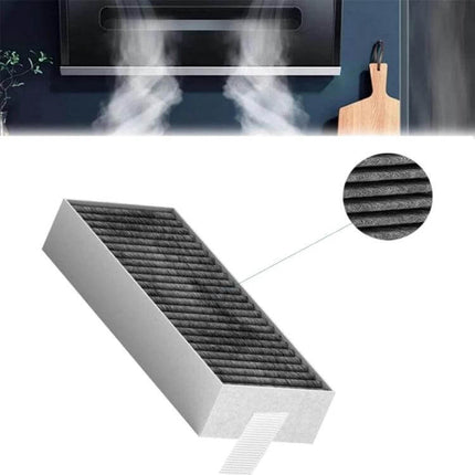 Activated Carbon Range Hood Filter 7.6 By 2.95 Inches replacement charcoal filter for Bosch and Siemens hoods, captures grease and odors