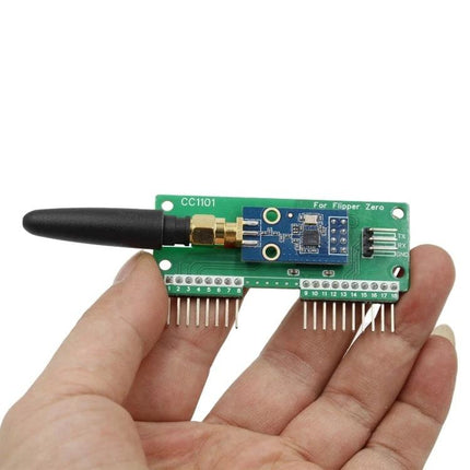 Flipper Zero External Module for Wireless Remote Control Use handheld CC1101 antenna board for extended range