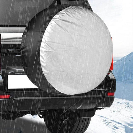 Waterproof Car Tire Cover for Everyday Dirt and Weather Protection - 210D Oxford cloth spare tire cover shielding against rain, snow, UV and debris