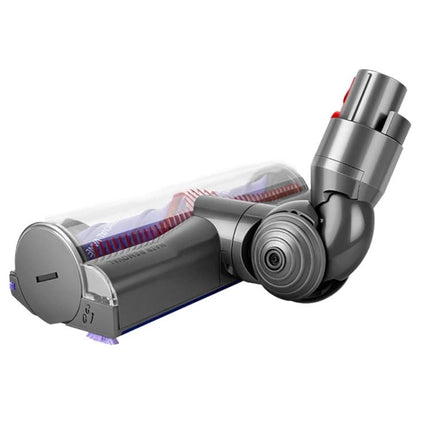 Soft Velvet Roller Brush Head for Dyson Vacuum Cleaners - low-profile grey brush head for carpets and hard floors