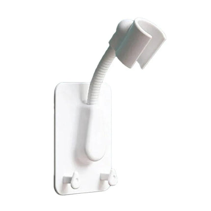 Adjustable Shower Rack for Everyday Bathroom Organization white adjustable hanging rack for towels and loofahs on showerhead