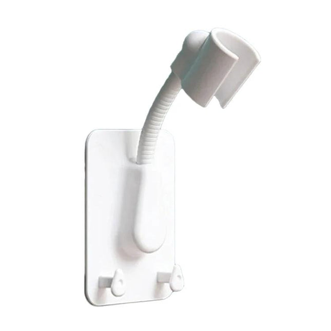 Adjustable Shower Rack for Everyday Bathroom Organization white adjustable hanging rack for towels and loofahs on showerhead