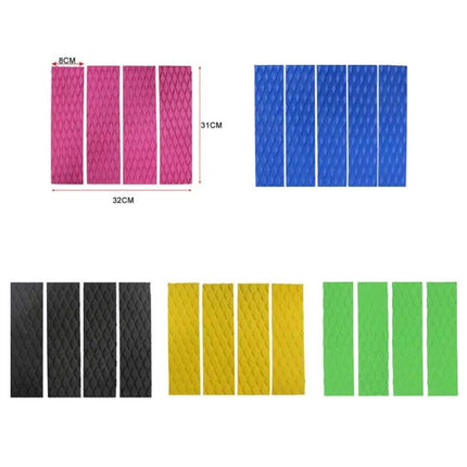 EVA Shortboard Diamond Traction Pad 4 Pack Multicolor | Syndmart