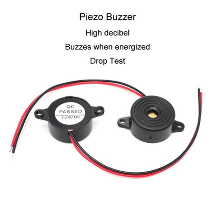 Versatile Active Piezo Buzzer for Loud Sound Alerts compact 23x12mm ABS mono channel high-decibel alarm component