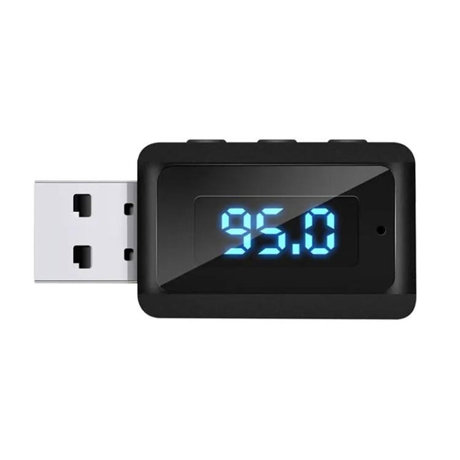 T60 Bluetooth 5.3 Car FM Transmitter Receiver USB Adapter | Syndmart