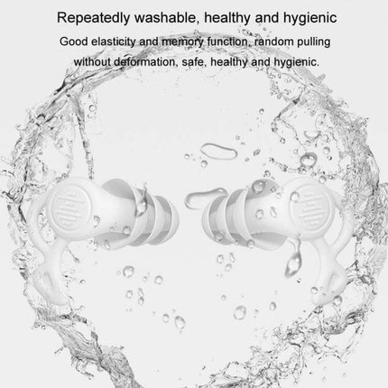Noise Canceling Sleeping Earplugs Triple Layer Silicone washable antibacterial nano-silicone earplugs for sleep travel and noisy environments