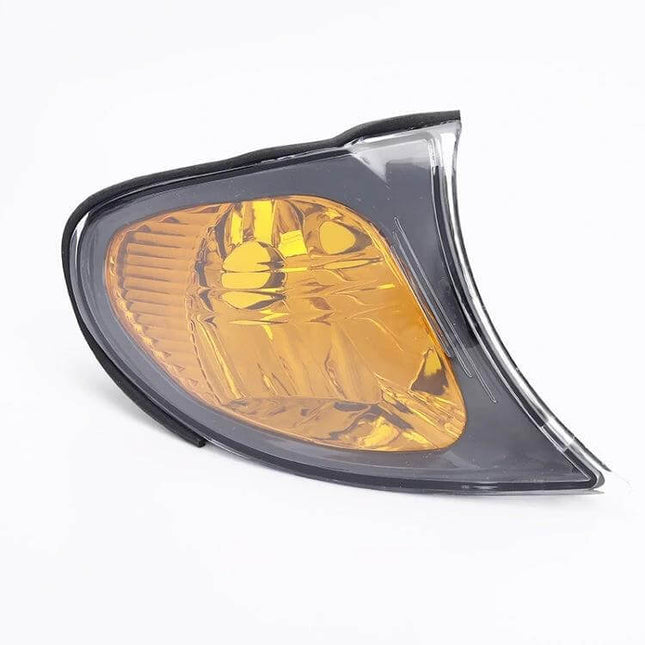 BMW E46 Front Corner Turn Signal Light For Daily City Driving - amber OE-style left front indicator with PC housing and high-brightness 55W lamp beads