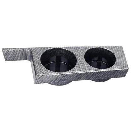 Center Console Cup Holder For Car Keeps Drinks Secure Black - glossy ABS dual cup insert for BMW 5 Series E39 interior