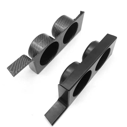 Center Console Cup Holder For Car Keeps Drinks Secure Black - black ABS dual cup holder insert for BMW 5 Series E39 interiors